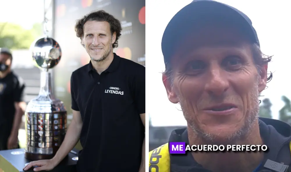 Forlán se retiró del fútbol profesional en el Kitchee SC de Hong Kong. Foto: composición LR/Diego Forlán/X/captura de TikTok/Agranda TV