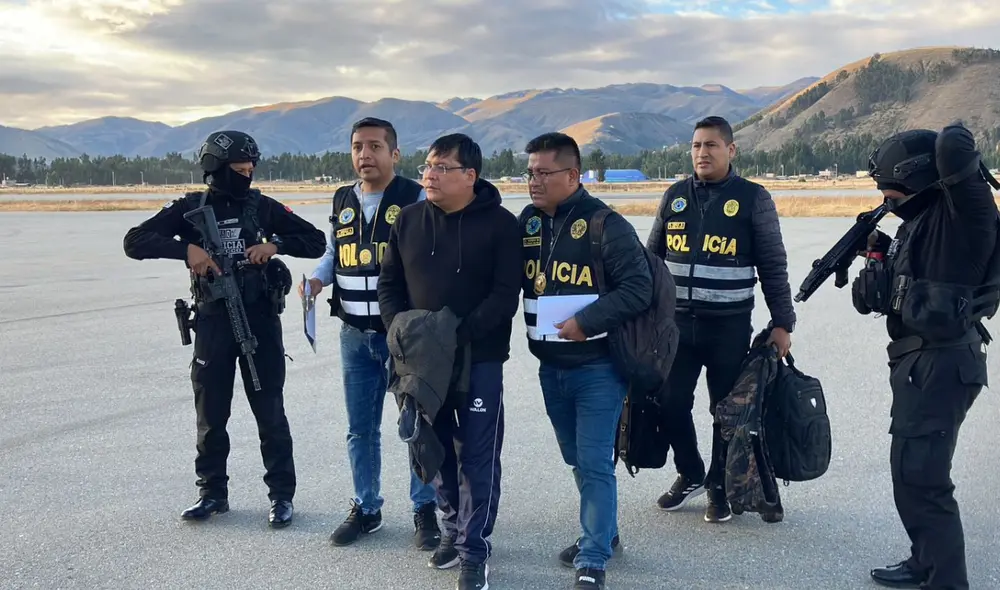 Bendezú fue capturado el 15 de junio en Huancayo. Foto: Dircocor PNP.