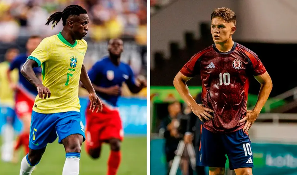 Brasil vs. Costa Rica jugarán a partir de las 8.00 p. m. Foto: composición LR/Brasil/Costa Rica