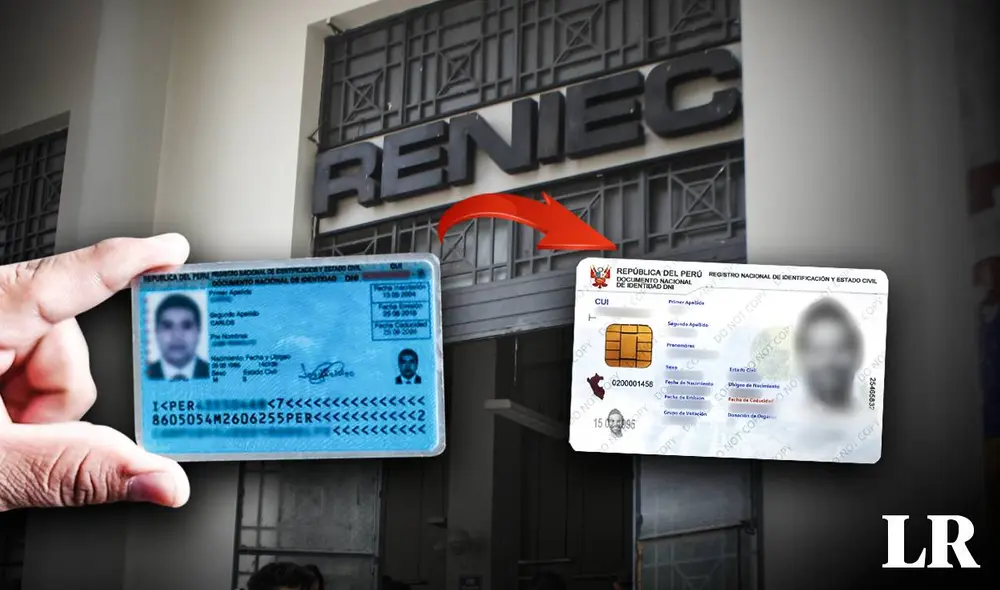 El DNI electrónico tienen mayores estándares de seguridad. Foto: composición LR/Andina