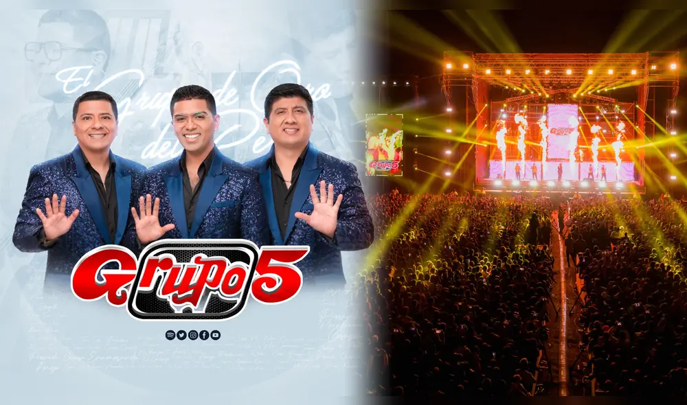 Grupo 5 hace 'sold out' en Ica y fans exigen que se habrá una fecha más. Foto: composición LR/Grupo 5 Instagram