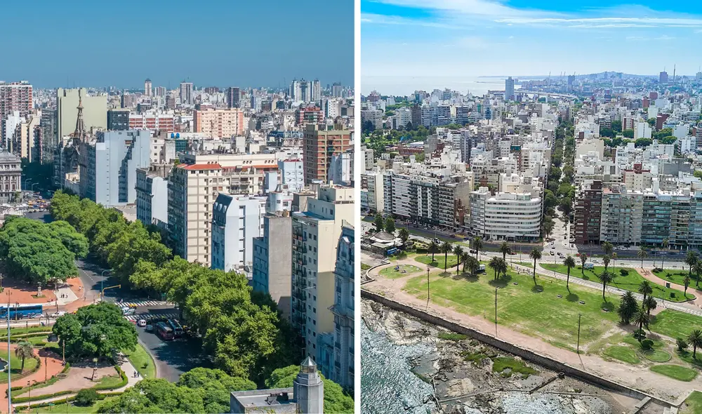 La ciudad de Montevideo en Uruguay es la ciudad más cara para vivir. Foto: composición LR/ Puentes Abroad/ Britannica