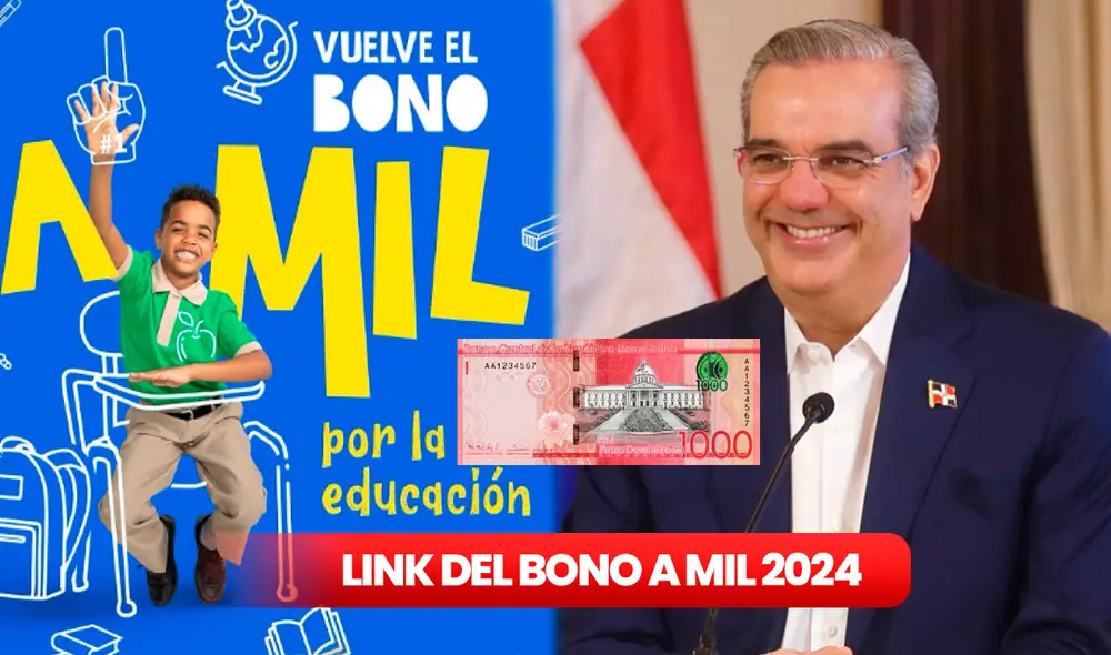El gobierno dominicano implementa el Bono a MIl para garantizar el acceso a la educación. Foto: composición LR / Gobierno de la República Dominicana