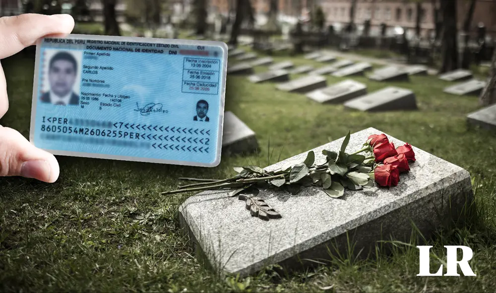 Si tu pariente fallece, debes tramitar el acta de defunción para que dar de baja el DNI. Foto: composición LR/Freepik/Andina