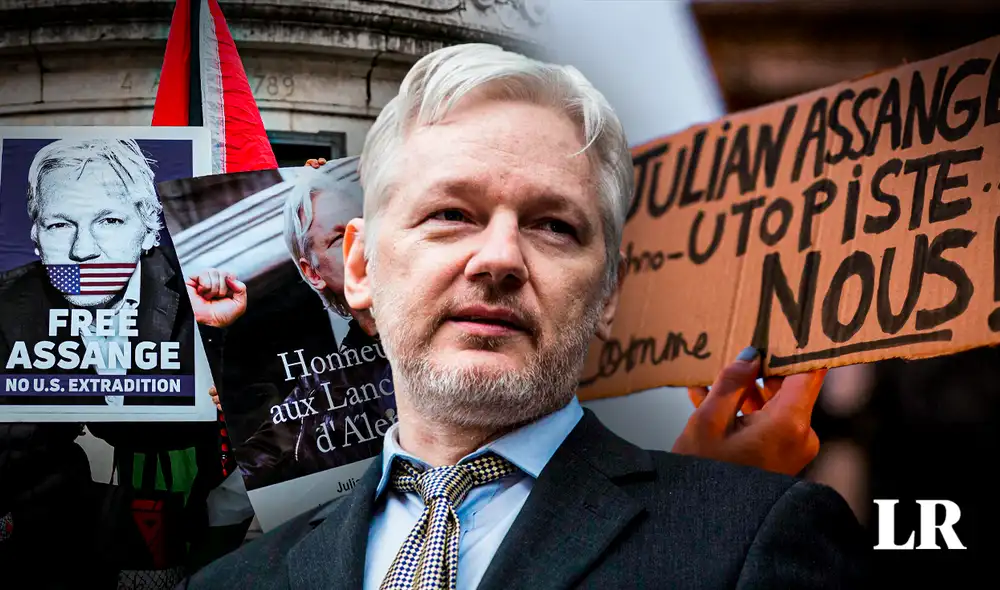 Assange alcanzó un acuerdo con las autoridades estadounidenses, permitiéndole declararse culpable de un único cargo y evitando así tiempo adicional en prisión estadounidense. Foto: composición de Jazmin Ceras/LR/AFP. Video: AFP