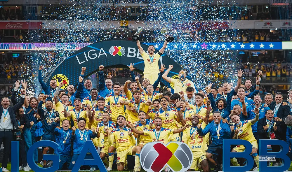 Las Águilas consiguen el bicampeonato tras vencer a Cruz Azul en la Final del Torneo Clausura 2024. Foto: Club América Las Águilas consiguen el bicampeonato tras vencer a Cruz Azul en la Final del Torneo Clausura 2024. Foto: Club América