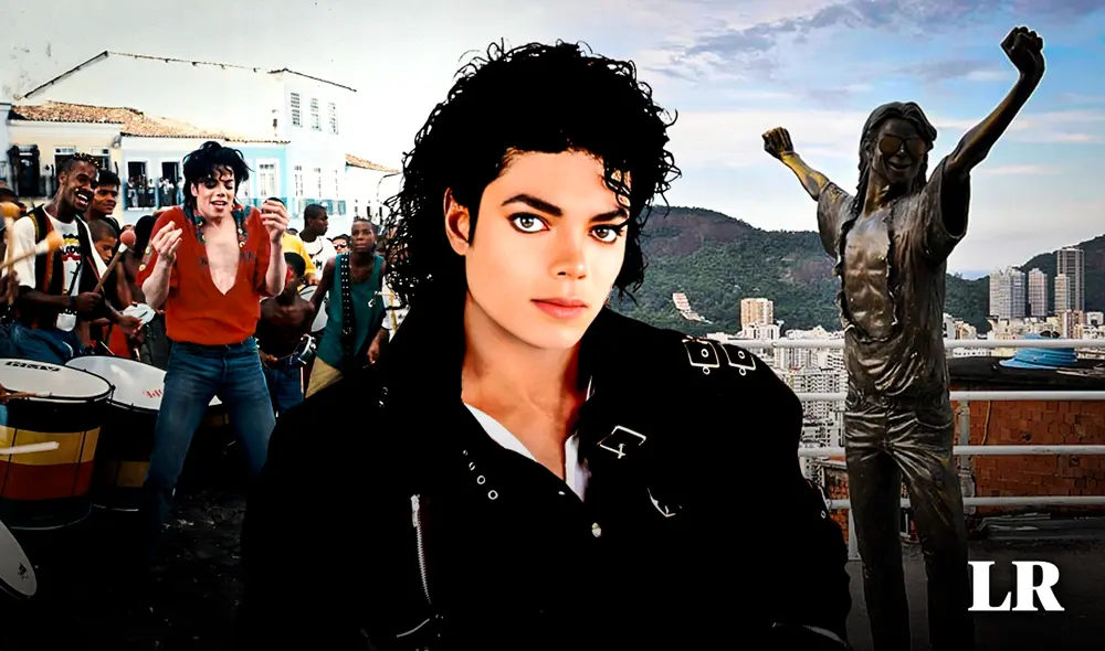 Michael Jackson visitó el barrio Pelourinho y la favela Santa Marta para grabar una parte de "They Don’t Care About Us". Foto: composición de Gerson Cardoso/La República/CDN/Guia Negro