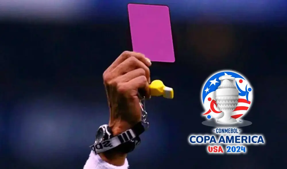 El fútbol está en constante cambio y una de sus novedades es la inclusión de la tarjeta rosa. Foto: composición LR/captura/Conmebol