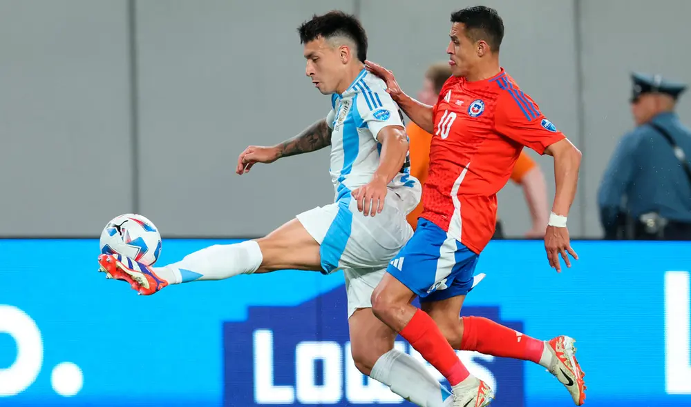La selección argentina enfrentó a la chilena por la segunda fecha de la Copa América. Foto: AFP