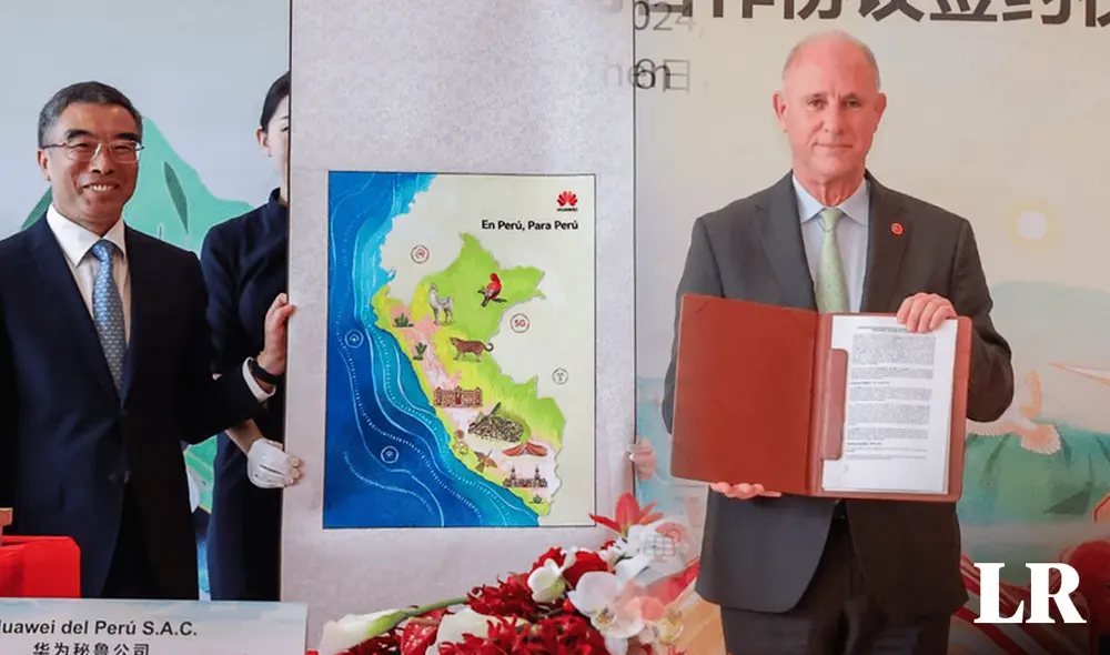 El compromiso asumido por Huawei y Perú se desarrolará durante los próximos 5 años. Foto: composición LR/Andina