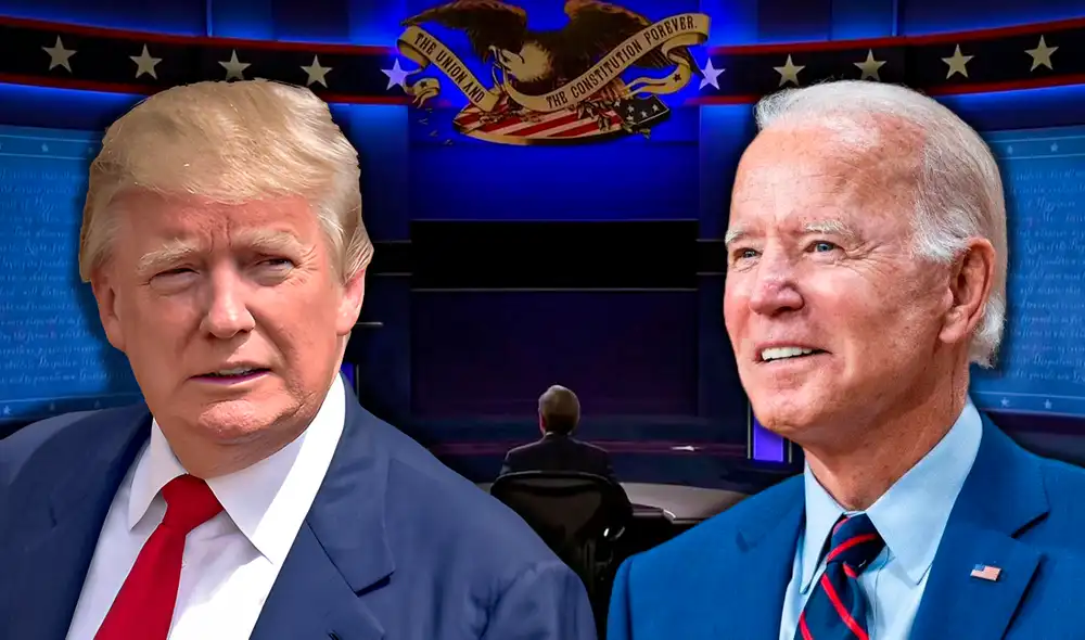 El último debate presidencial entre Joe Biden y Donald Trump tuvo lugar el 22 de octubre de 2020.  Foto: composición LR