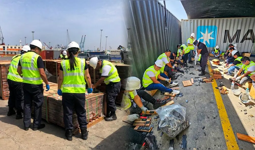 En enero de este año, se incautó 7,2 toneladas de cocaína en el Callao que se dirigía a Europa. Foto: composición LR