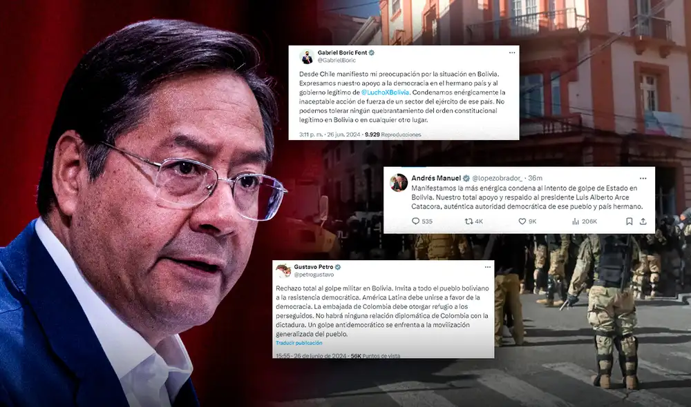 El intento de golpe de Estado en Bolivia se dio a manos del comandante general Juan José Zuñiga. Foto: Composición LR/AFP/Captura X. El intento de golpe de Estado en Bolivia se dio a manos del comandante general Juan José Zuñiga. Foto: Composición LR/AFP/Captura X.