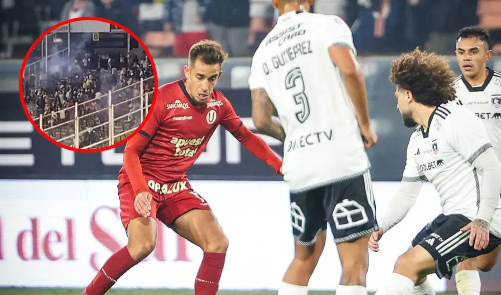 El partido entre Universitario y Colo Colo fue suspendido cuando estaban 0 a 0 en el marcador. Foto: composición LR/Instagram Universitario/X @rodrigogomezf