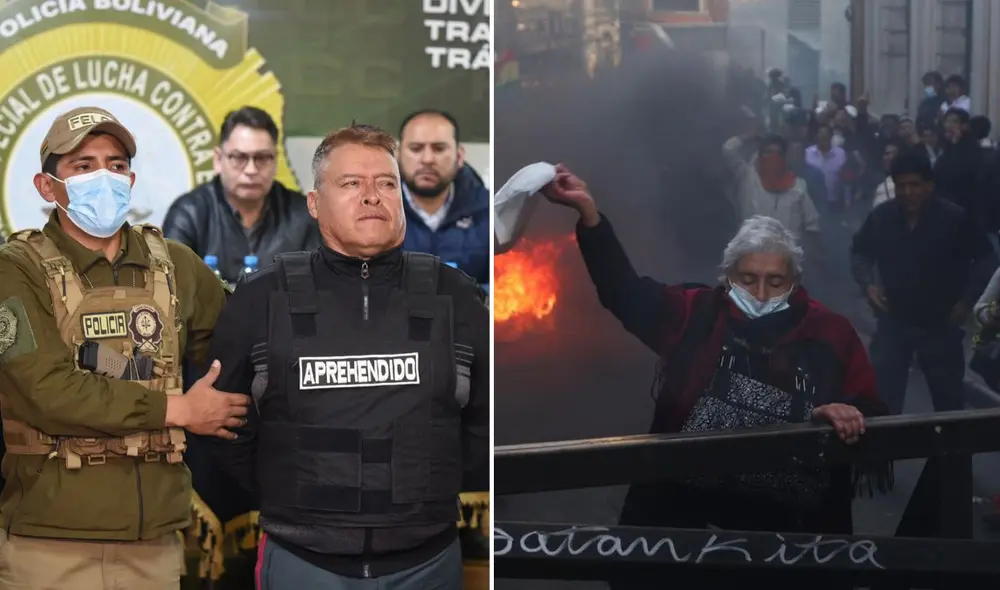 En el centro de La Paz, la acción militar dejó varias personas heridas, que fueron descritas como defensores de la democracia. Foto: AFP