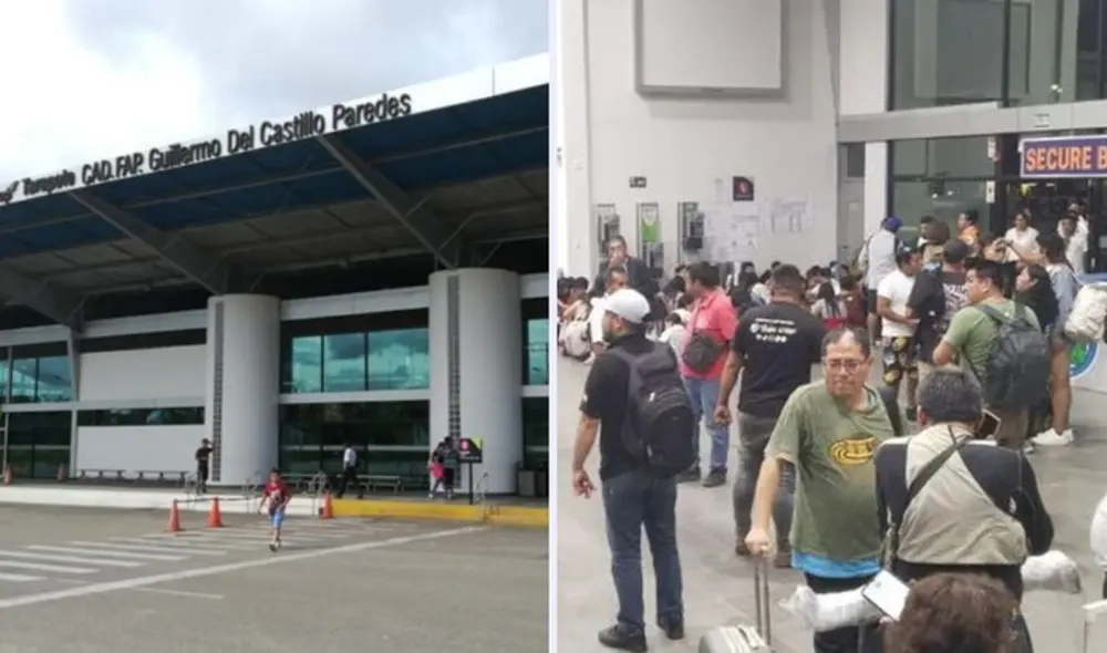 Córpac afirmó que el aeropuerto de Tarapoto solo tuvo problemas hasta antes de las 10 p. m. Foto: composición LR/Aeropuertos del Perú/difusión Córpac afirmó que el aeropuerto de Tarapoto solo tuvo problemas hasta antes de las 10 p. m. Foto: composición LR/Aeropuertos del Perú/difusión
