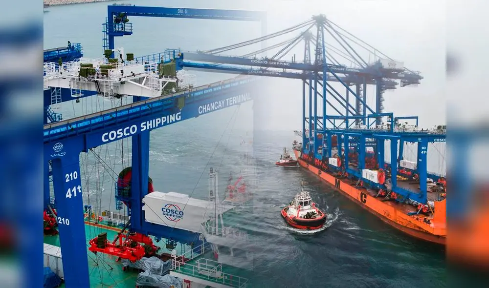 Nuevo puerto recibe modernas grúas, conoce más detalles. Foto: Composición LR/Andina.