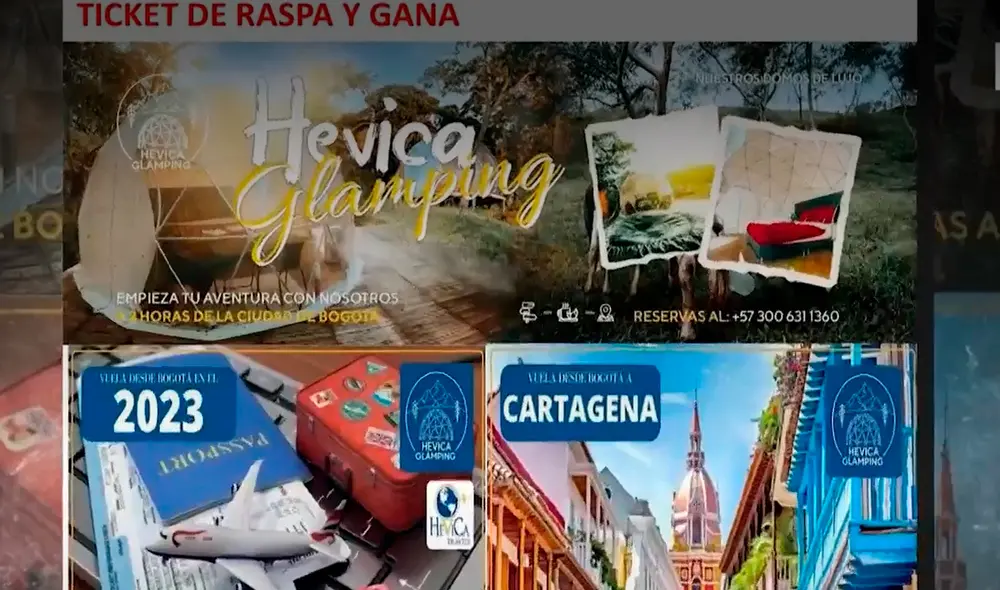 Banda prometía viaje todo a pagado a diferentes partes del país y el extranjero. Foto: Captura América TV
