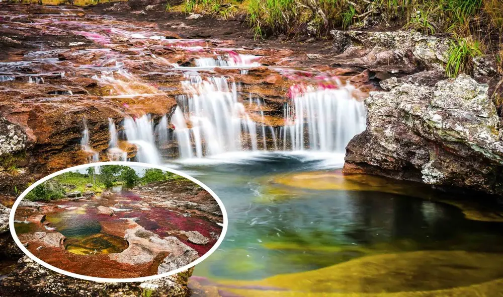 El río estuvo cerrado al público durante años por actividad guerrillera, pero se reabrió gracias a esfuerzos de conservación y mejoras en la seguridad. Foto: composiciónLR/Colombia Belleza Pura/Aventure Colombia El río estuvo cerrado al público durante años por actividad guerrillera, pero se reabrió gracias a esfuerzos de conservación y mejoras en la seguridad. Foto: composiciónLR/Colombia Belleza Pura/Aventure Colombia