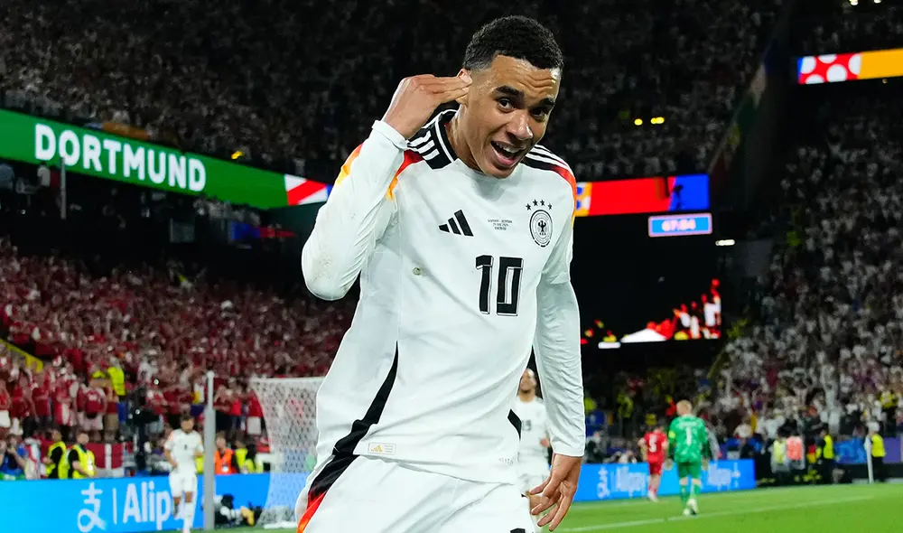 Jamal Musiala es uno de los goleadores de esta Eurocopa, con tres tantos. Foto: UEFA Euro 2024