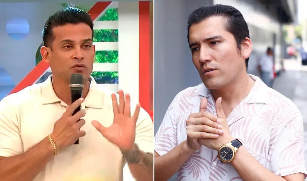 Christian Domínguez niega que esté saboteando la carrera de Angelo Fukuy. Foto: composición LR/captura América TV/Marco Cotrina/La República
