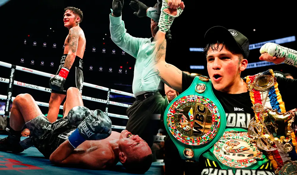 El Bam Rodríguez mantiene también su invicto como profesional. Foto: composición LR / DAZN / Matchroom