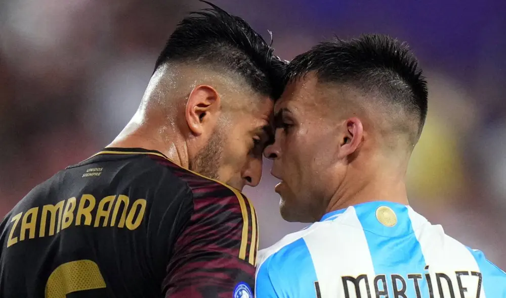Carlos Zambrano jugó los 3 partidos de la Copa América con Perú. Foto: Olé.