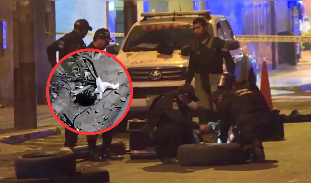 Policías llegaron a la zona para resguardar la seguridad de los vecinos. Foto: Composición LR/America Noticias