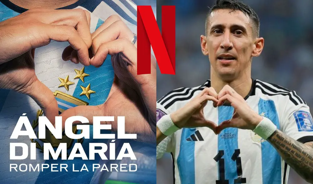 Ángel Di María de 36 años ha destacado en su reciente partido en la Copa América 2024 tras la victoria de la selección argentina frente a Perú. Foto: composición LR/ Netflix/X