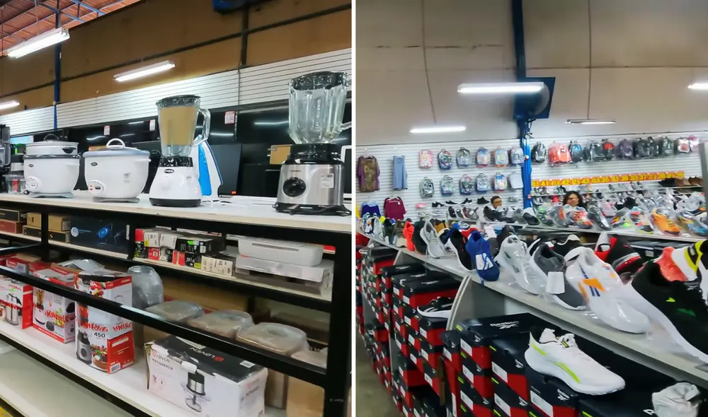 Este almacén de remates de Puente Piedra, también ofrece artículos para cocina a cómodos precios. Foto: composición LR/ captura YouTube/El Wagi