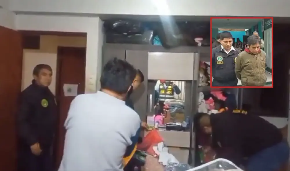 Allanaron la casa del director del colegio. Foto: composición LR/PNP..