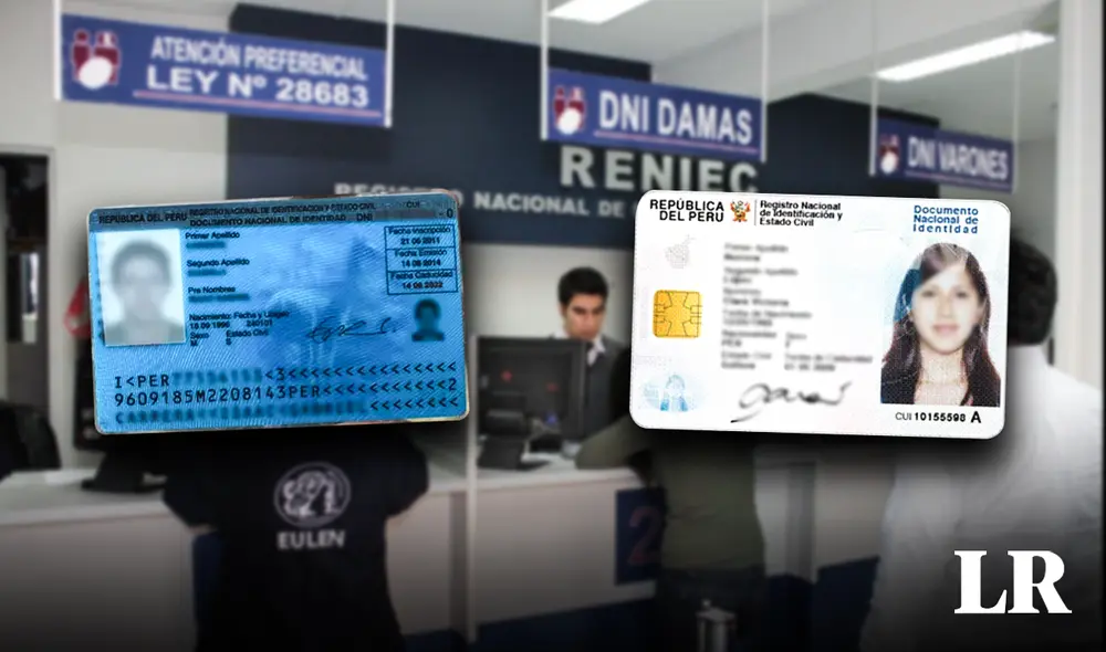 DNI electrónico se tiene que renovar cada 8 años .Foto: composición LR/Andina