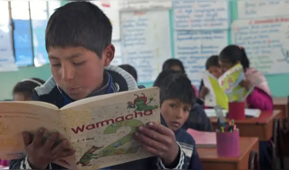 Alumnos tendrán material educativo en quechua. Foto: Difusión