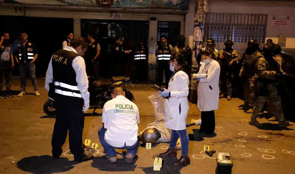 157 de las muertes fueron cometidas por bandas criminales mientras que 212 casos fueron perpetrados en la modalidad de sicariato. Foto: PNP