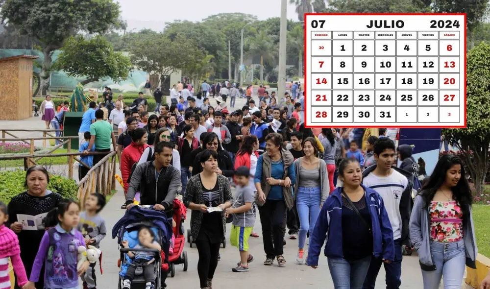 Tres feriados y un día no laborable tendrán lugar a fines de julio, mes de las Fiestas Patrias. Foto: composición LR/Andina Tres feriados y un día no laborable tendrán lugar a fines de julio, mes de las Fiestas Patrias. Foto: composición LR/Andina