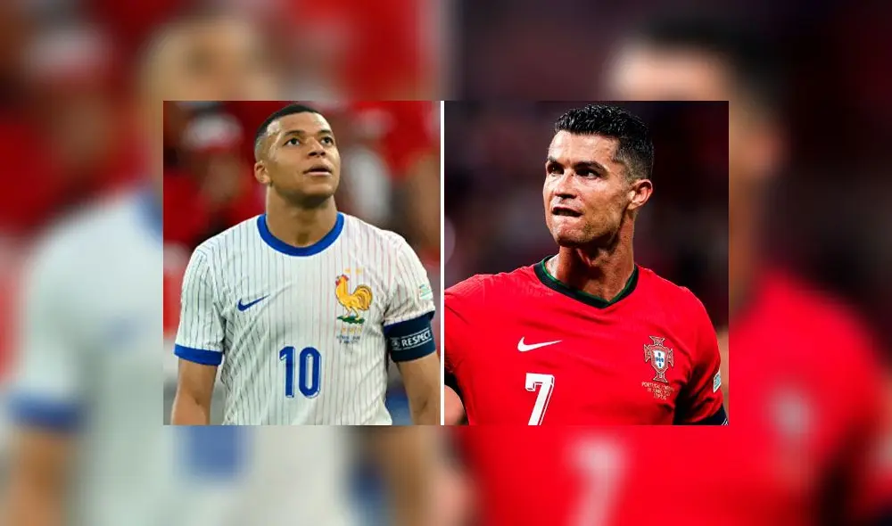 Mbappé y Cristiano Ronaldo son las figuras de Francia y Portugal, respectivamente. Foto: composición GLR.