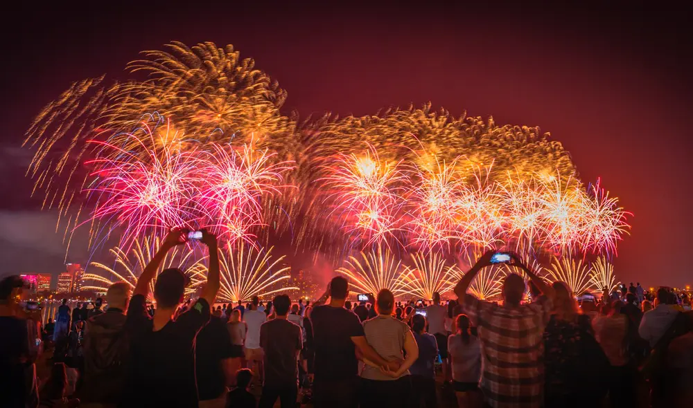 La celebración con fuegos artificiales es una tradición durante el 4 de julio en Estados Unidos. Foto: North Dallas