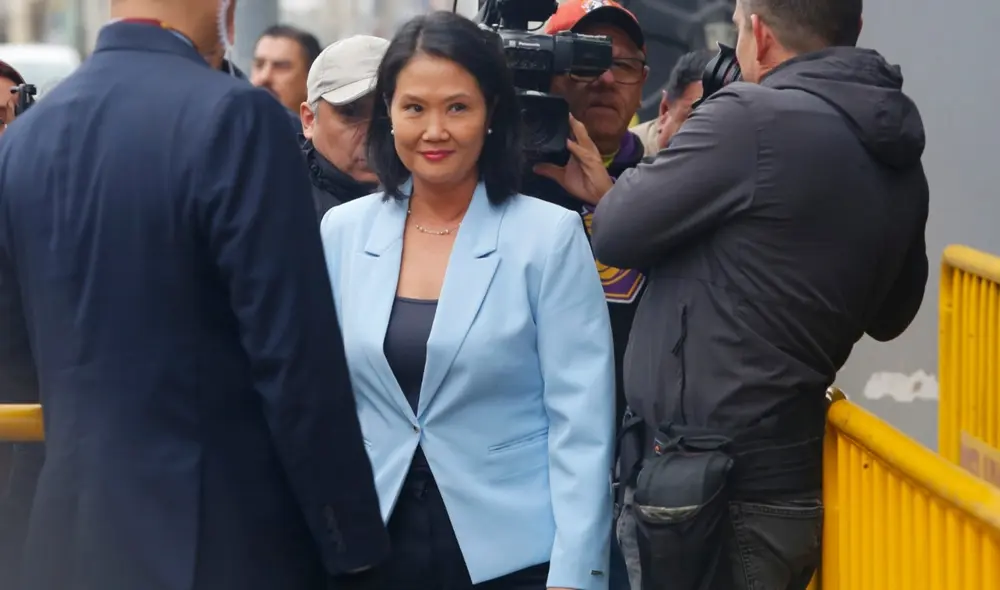 Keiko Fujimori en el inicio del juicio por el caso Cócteles. Foto: Carlos Félix/ La República.