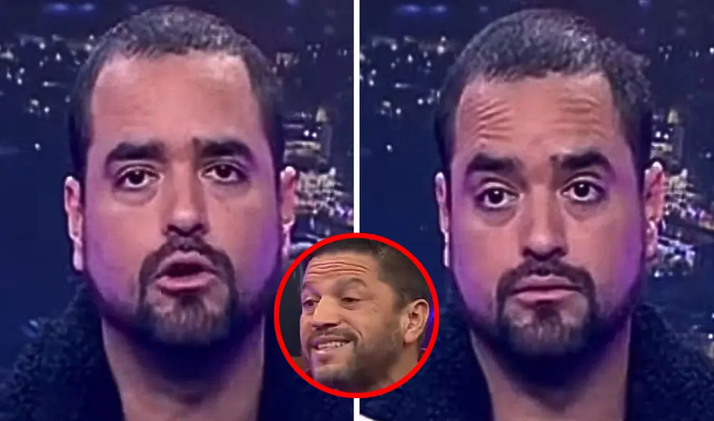 Franco Cabrera prefirió no tocar el tema de la 'juerga' de André Carrillo y Christian Cueva en el programa 'Al Ángulo'. Foto: composición LR/Movistar Deportes