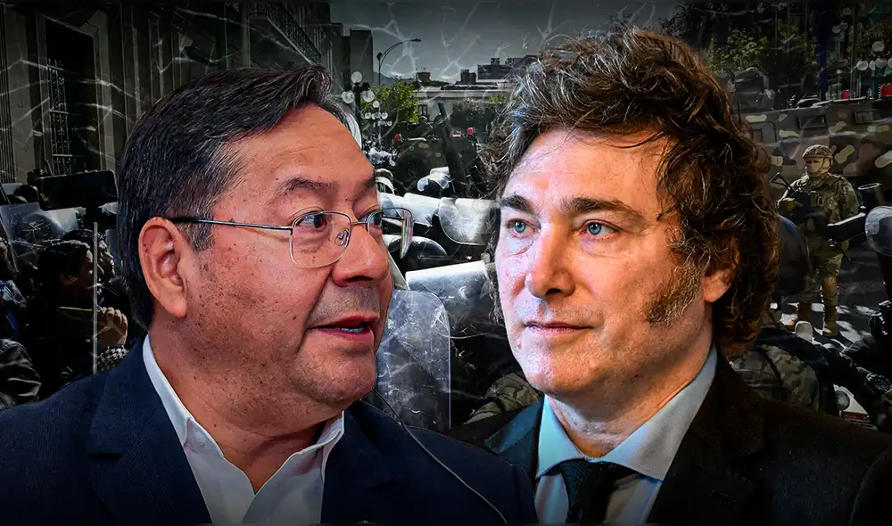 El gobierno de Javier Milei se basó en ‘reportes de inteligencia’ para afirmar en un comunicado publicado el domingo que el intento de golpe de Bolivia fue supuestamente falso. Foto: composición LR/AFP El gobierno de Javier Milei se basó en ‘reportes de inteligencia’ para afirmar en un comunicado publicado el domingo que el intento de golpe de Bolivia fue supuestamente falso. Foto: composición LR/AFP