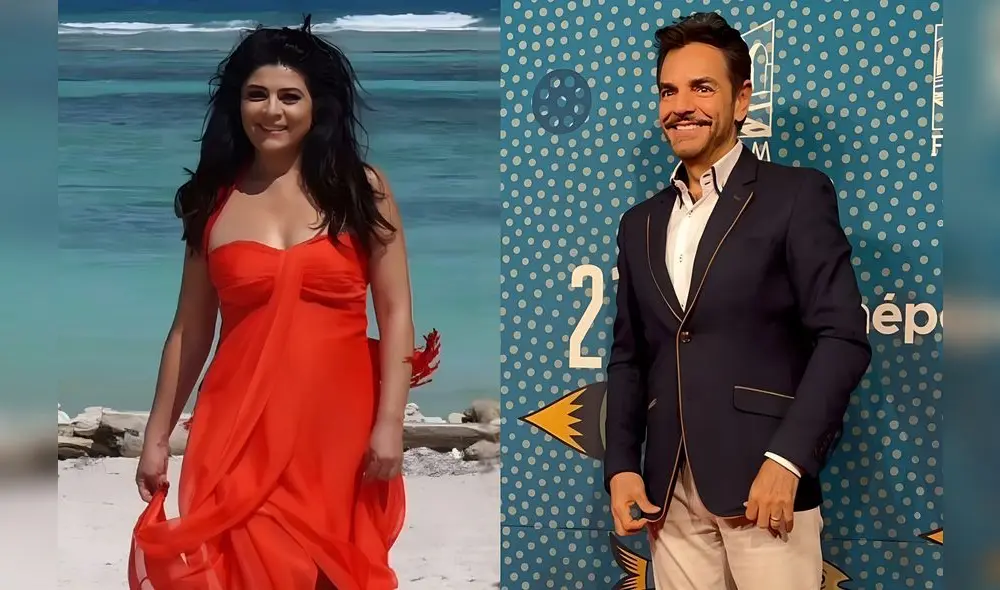 Eugenio Derbez y Victoria Ruffo se abrazaron para celebrar que son abuelos. Foto: Instagram/Victoria Ruffo/Eugenio Derbez