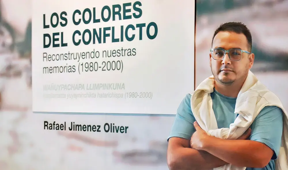 El conjunto de obras que ahora llevará a Bolivia, fue expuesta antes en el Lugar de la Memoria. Foto: Difusión