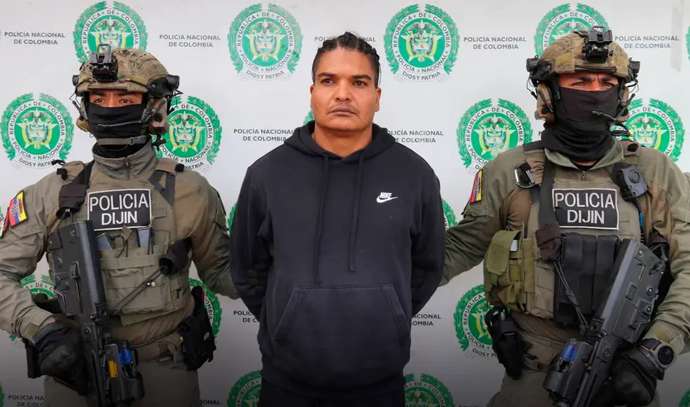 El criminal venezolano 'Larry Changa' fue arrestado en Colombia. Foto: EFE