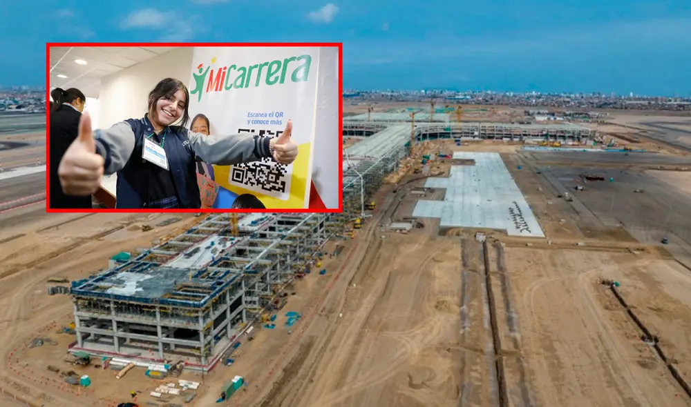 MTPE anunció capacitaciones para adquirir puestos de trabajo en el nuevo aeropuerto Jorge Chávez. Foto: composición LR/Mi Carrera/Andina