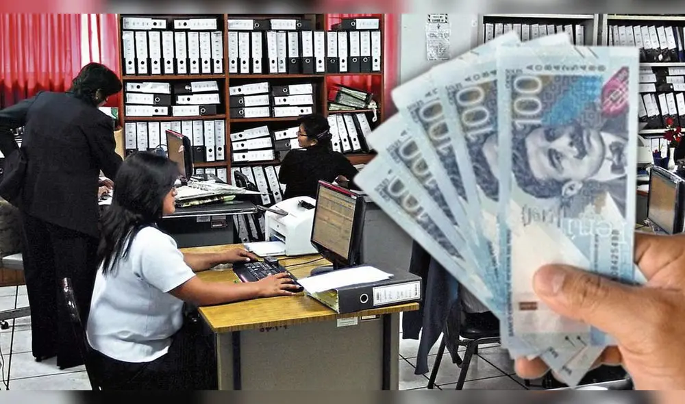 Trabajadores estatales recibirán aumento de S/100 mensuales desde 2025. Composición: El Popular Trabajadores estatales recibirán aumento de S/100 mensuales desde 2025. Composición: El Popular