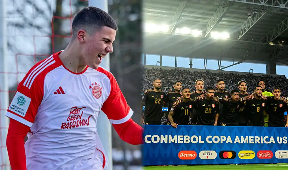 Felipe Chávez juega en las divisiones menores del Bayern Múnich. Foto: Composición LR/Difusión/La Bicolor Felipe Chávez juega en las divisiones menores del Bayern Múnich. Foto: Composición LR/Difusión/La Bicolor