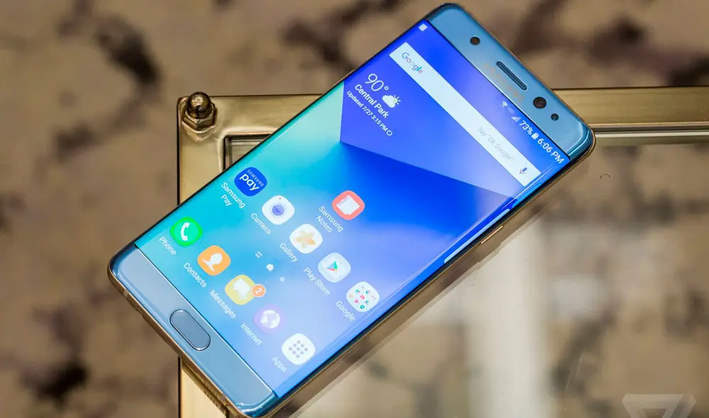 Así lucía el Samsung Galaxy Note 7. Foto: The Verge