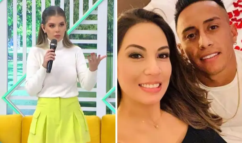 Brunella Horna afirma que Pamela López seguía con Christian Cueva durante el partido con Argentina. Foto: composición LR/ América TV