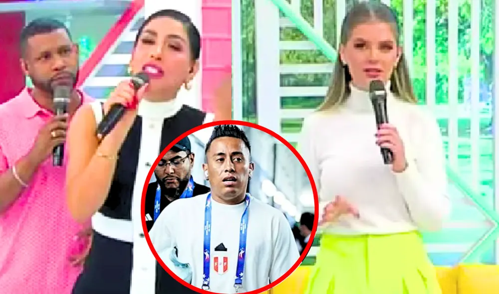 Pamela López y Christian Cueva se casaron en el 2019. Foto: Composición LR/Captura América TV/Captura Latina