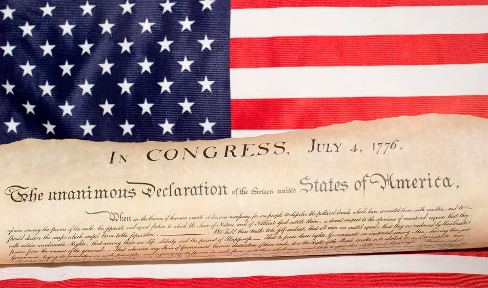 La declaración de la Independencia de Estados Unidos fue realizado el 2 de julio; sin embargo, es conmemorado dos días después. Foto: Vecteezy